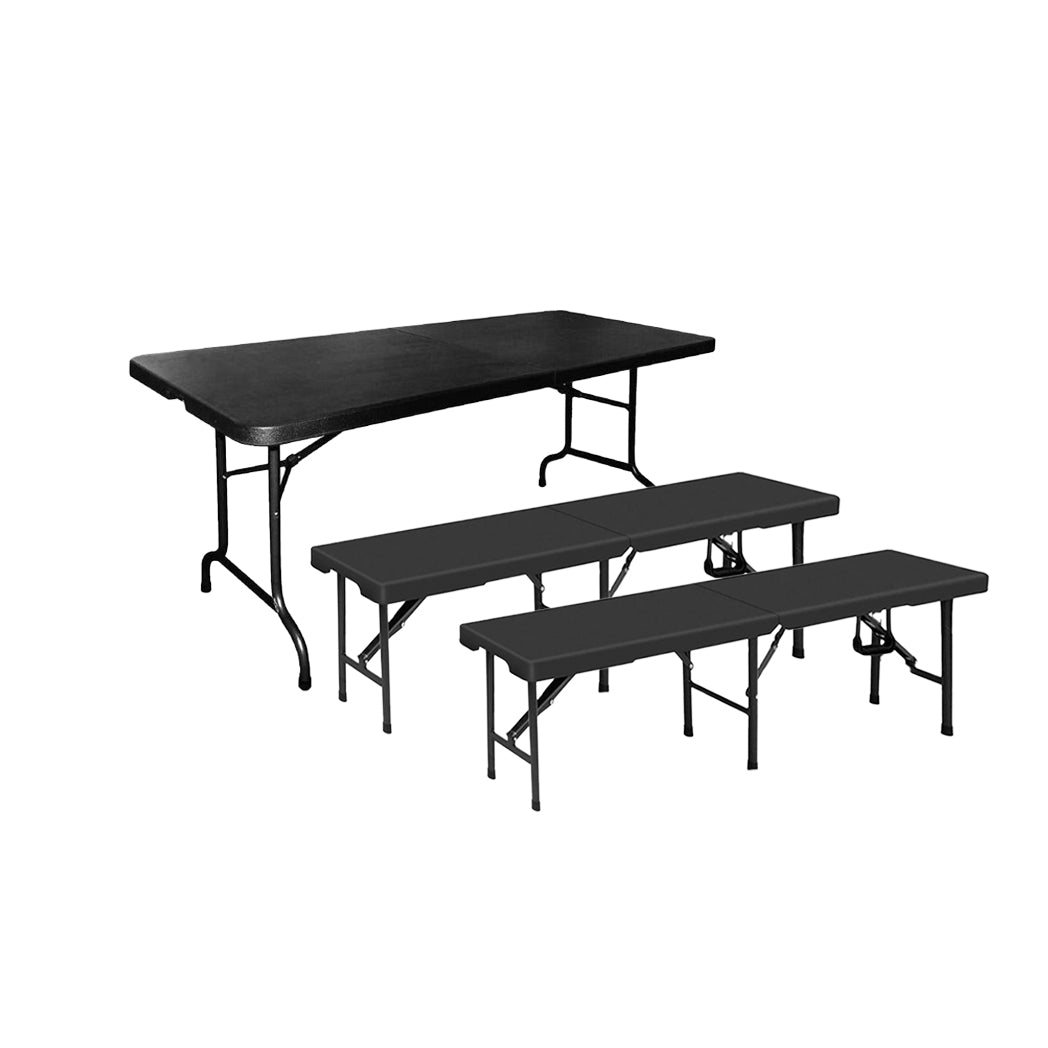 Bierzeltgarnitur Schwarz