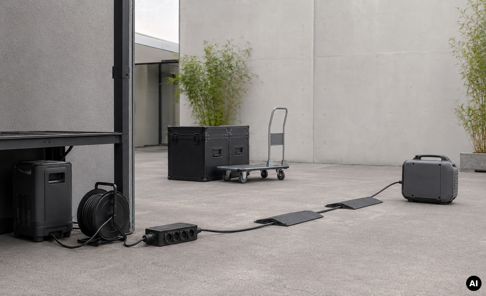 Wer vermietet mobile Stromversorgung (Powerstation/Generator) für Foto- und Filmproduktionen in Berlin?