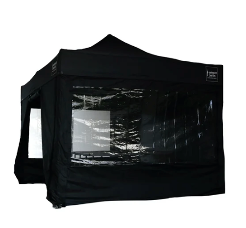 Falt-Zelt Mastertent EasyUp - 3x3 Meter mit Panoramafenster Seitenwände